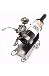 Держатель для винной бутылки из металла немецкий дизайн Рыбак.