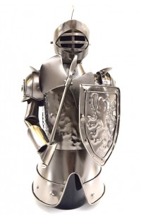 Держатель для винной бутылки из металла немецкий дизайн Рыцарь.