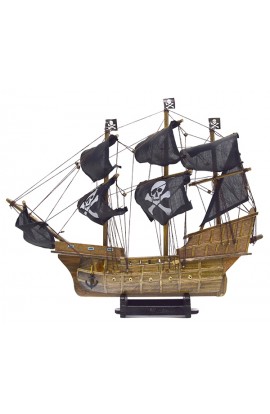 Декоративный пиратский парусник Черная жемчужина высота 59 см