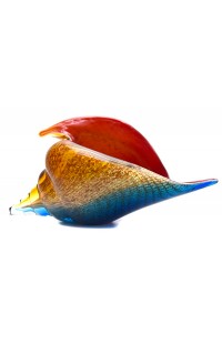 Стеклянная фигурка Ракушка карибская 15 см