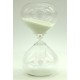 Часы песочные в виде стеклянной колбы интервал 10 минут высота 14 см.