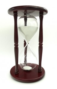Часы песочные деревянные интервал 90 минут высота 32 см.